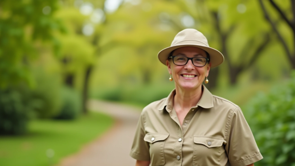 Portrait of knowledgeable guide with friendly expression, professional appearance, natural lighting, upper body shot